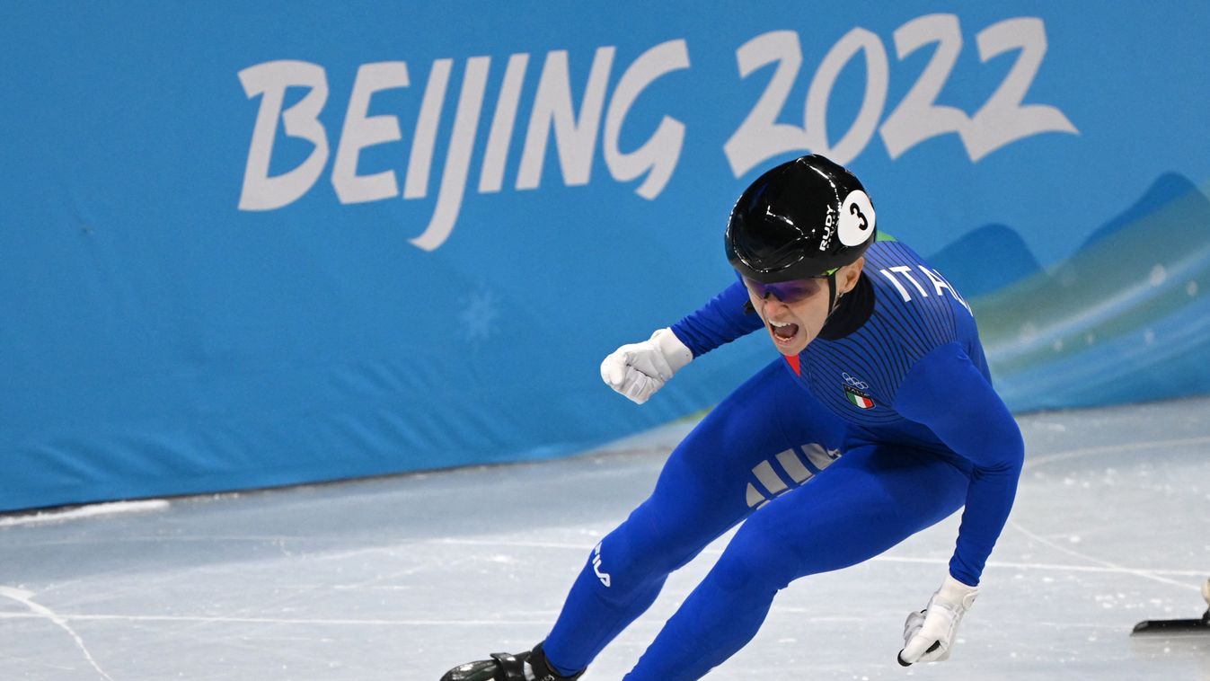 Oly Sskate TOPSHOTS Horizontal OLYMPIC GAMES WINTER OLYMPIC GAMES SHORT TRACK FULL LENGTH ACTION SPORT JOY SHOUTING 