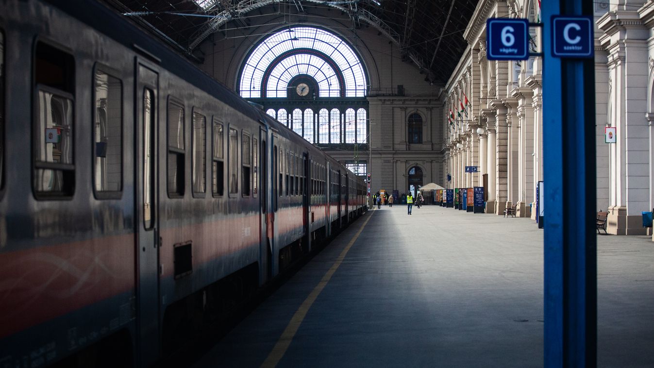 koronavírus vírus járvány vasút máv kihalt pályaudvar vonat 2020 koronavírus járvány budapesten keleti pályaudvar 