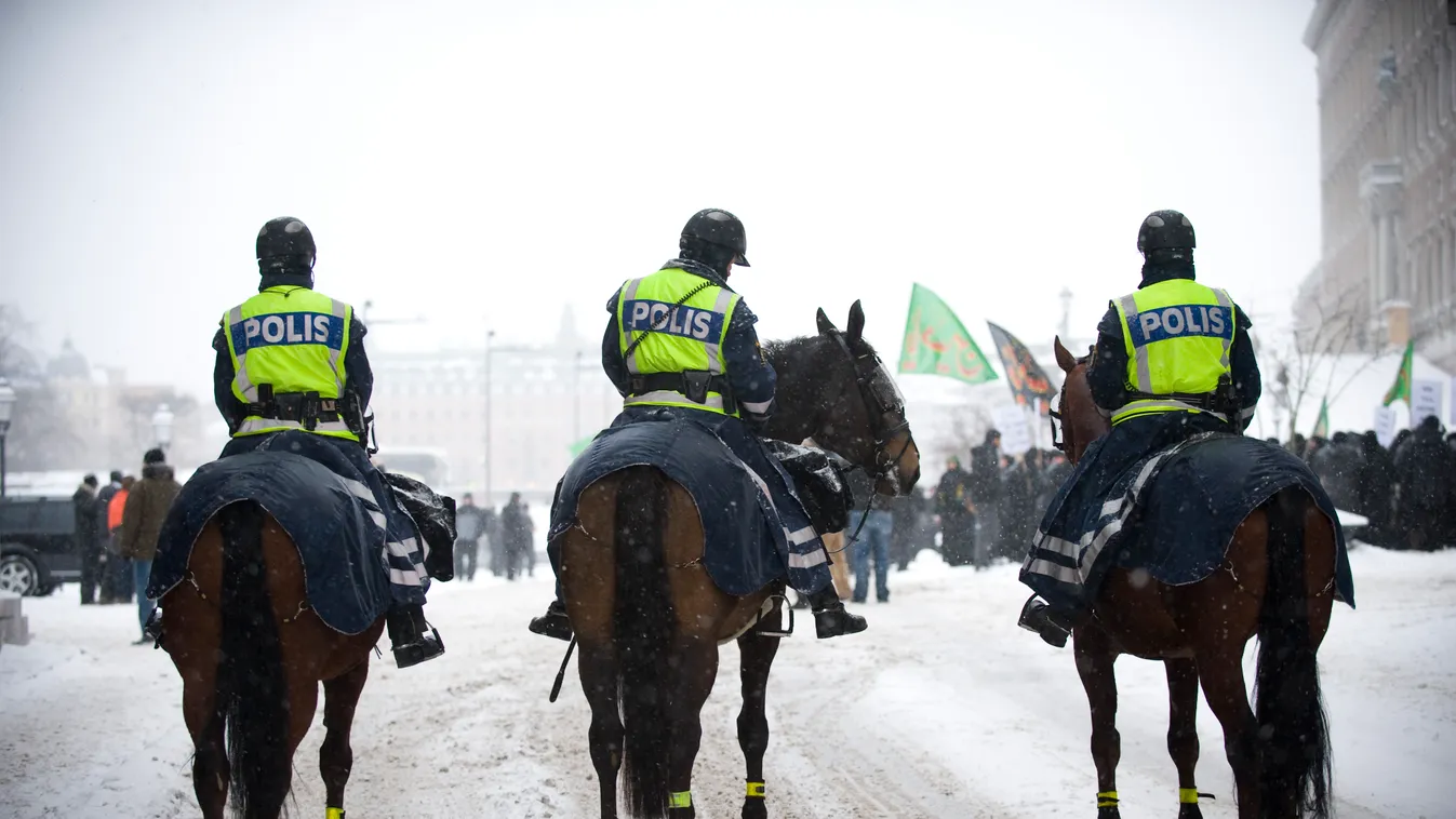 Svédország, rendőrök 