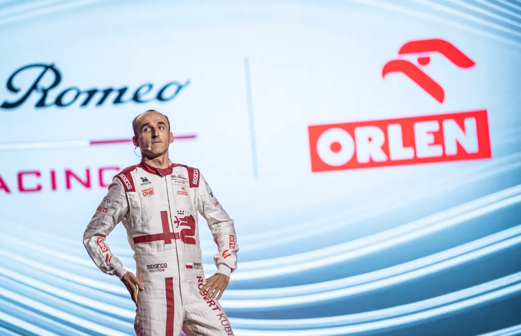 Forma-1, Alfa Romeo Racing C41 bemutató, Robert Kubica, Orlen logo 