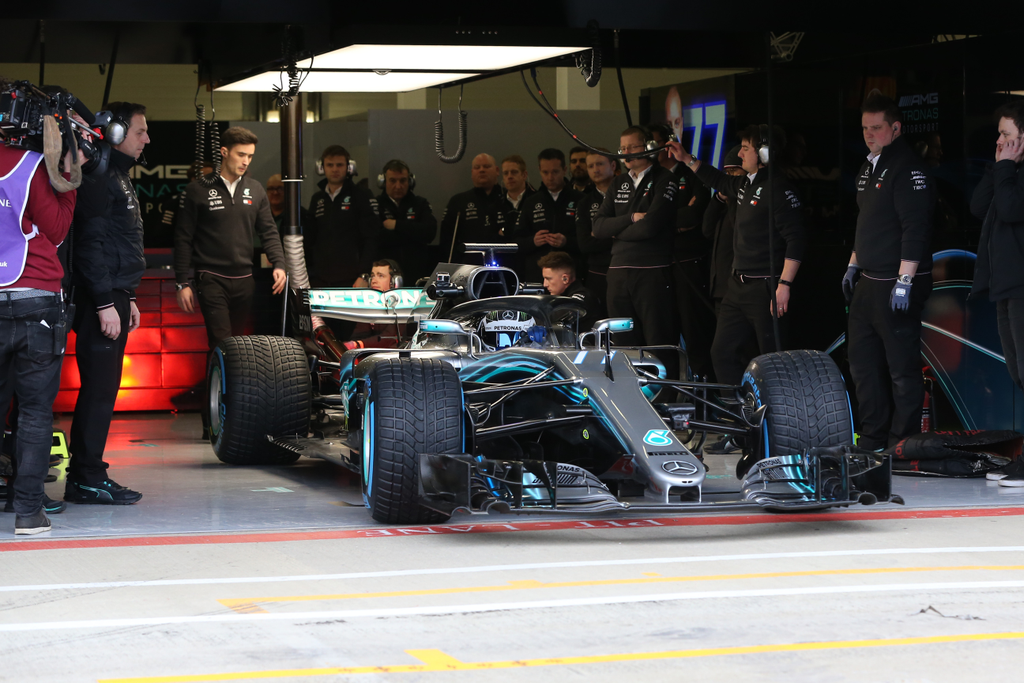 Forma-1, Mercedes-AMG Petronas, Mercedes W09 bemutató, Valtteri Bottas 