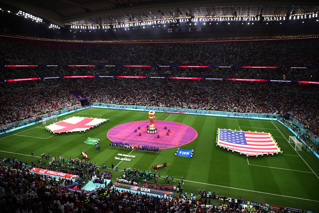 2022-es labdarúgó-világbajnokság, 2022-es katari FIFA-világbajnokság, Katar, labdarúgás, futball, foci-vb, focivb2022, Anglia - Egyesült Államok, B csoportkör, Al Bayt Stadion, 2022. 11. 25., Egyesült Államok, Anglia 