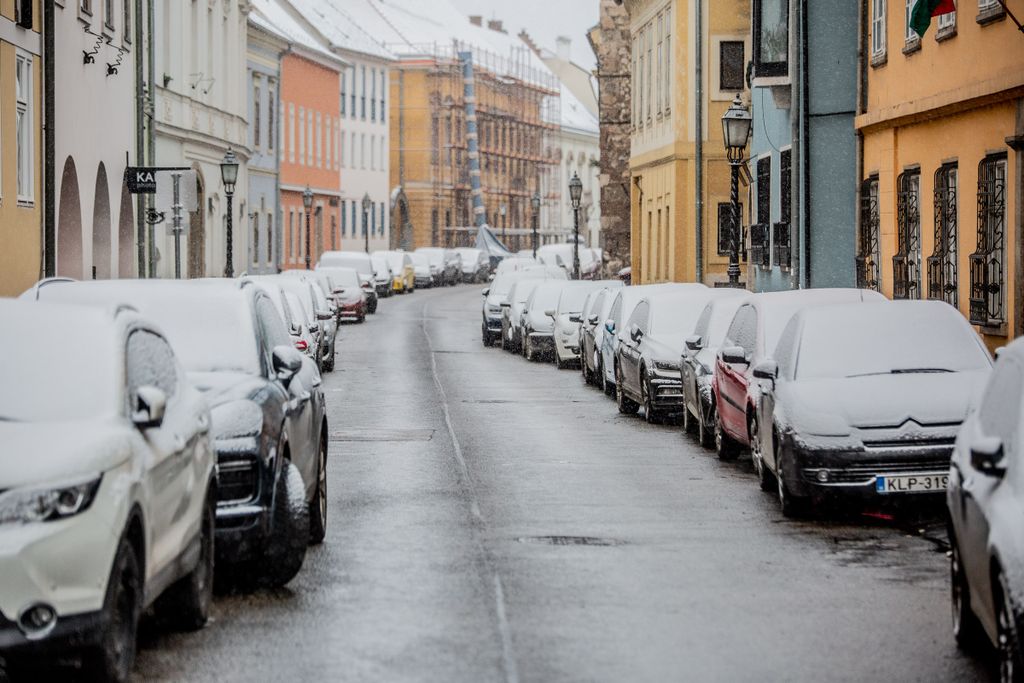 havazás, hó, Budapest, időjárás, tél, város, Budai vár 