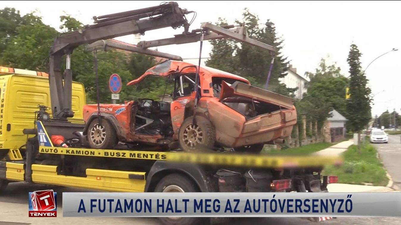 ennyi maradt Nemes Csaba és Nemes Richárd rally autójából a Veszprém Rally után 2023. augusztus 6-án, miután fának csapódott, és a sofőr meghalt 