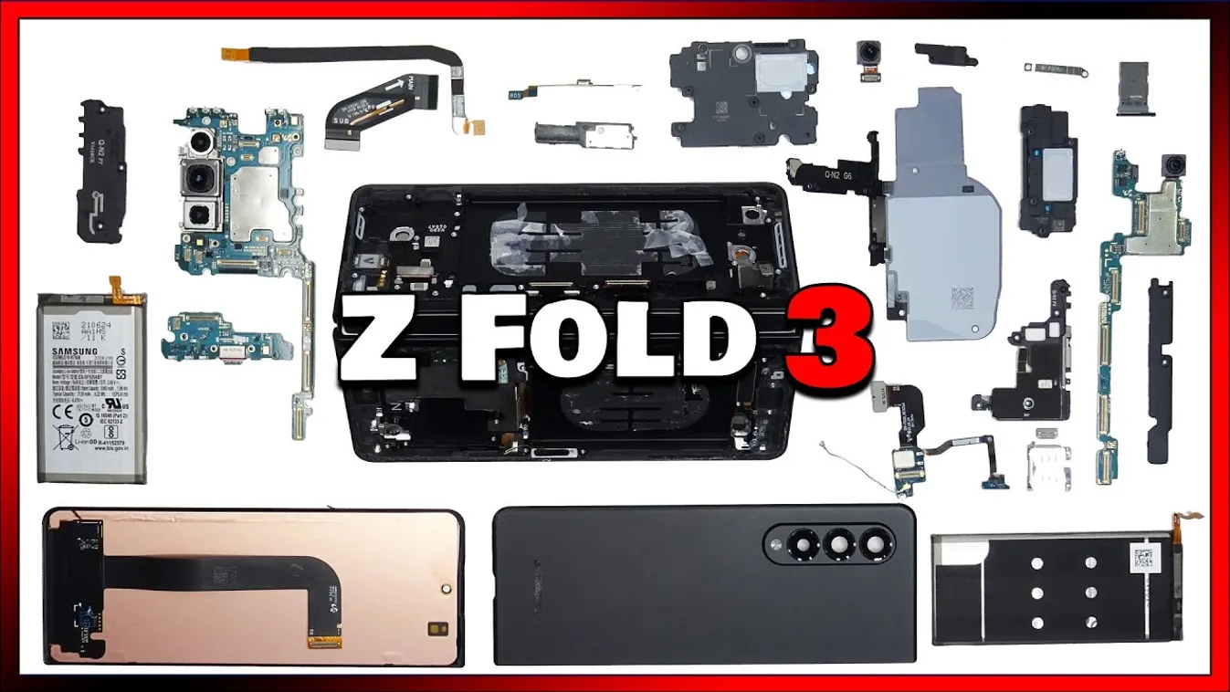 Galaxy Z Fold 3, darabokban 