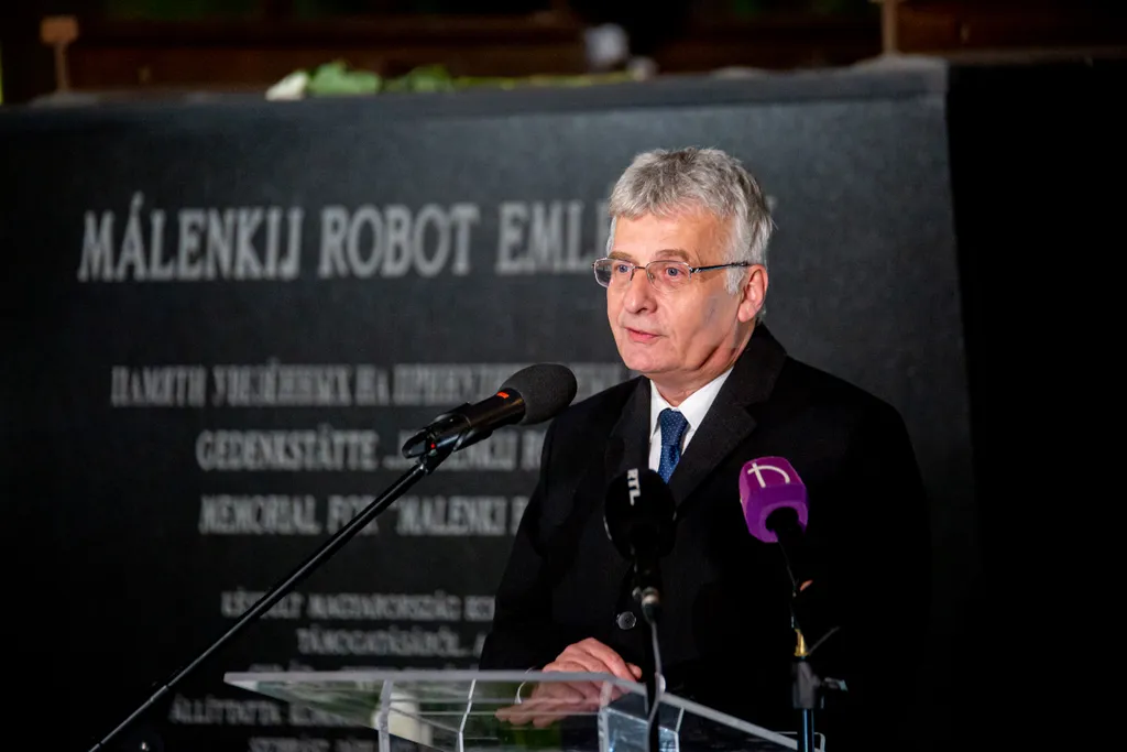 Megemlékezés a a Szovjetunióba hurcolt magyar politikai rabok és kényszermunkások emléknapja alkalmából, 2019.11.25., Ferencvárosi pályaudvar, MNM Málenkij Robot Emlékhely 