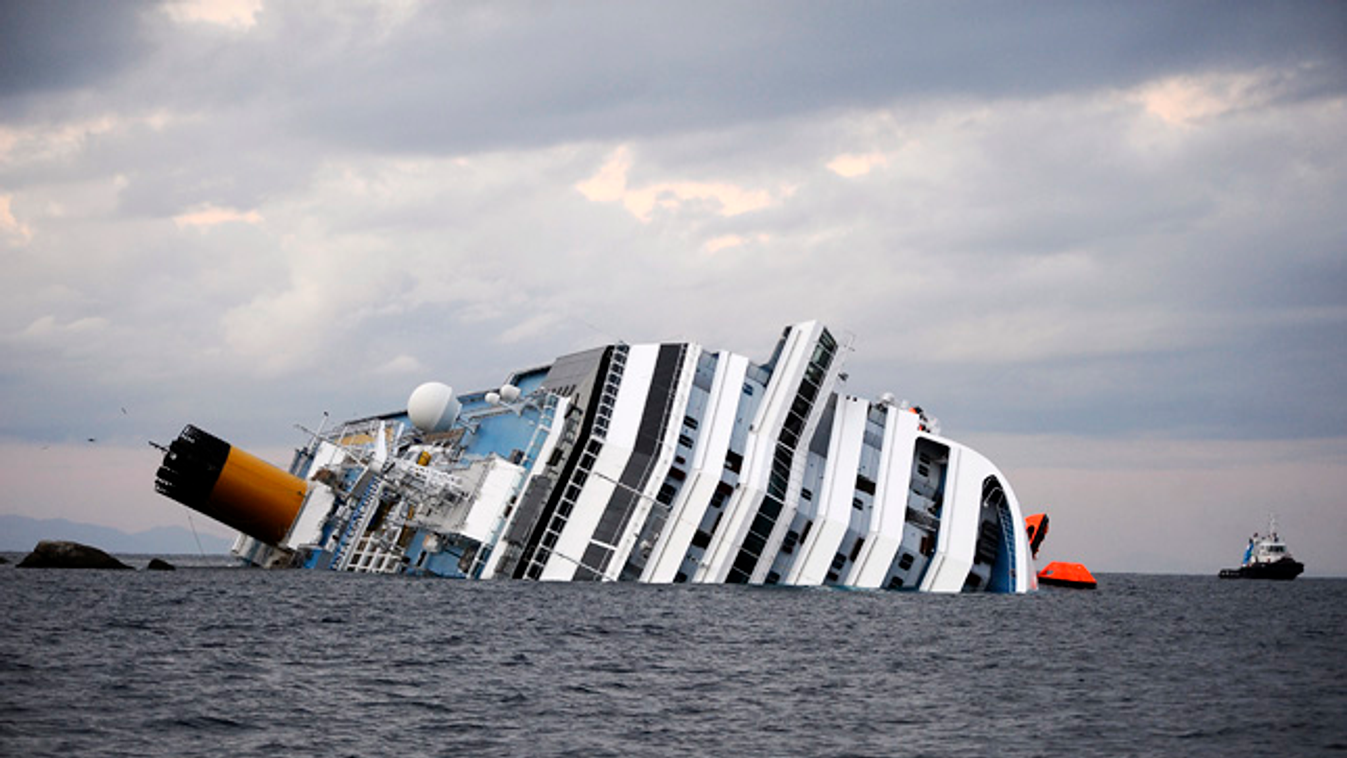 elsüllyedt a Costa Concordia luxushajó, hajószerencsétlenség, baleset, olaszország, 