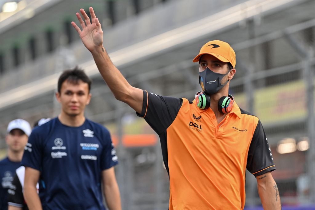Forma-1, Daniel Ricciardo, Alexander Albon, Szaúd-arábiai Nagydíj 2022, futam 
