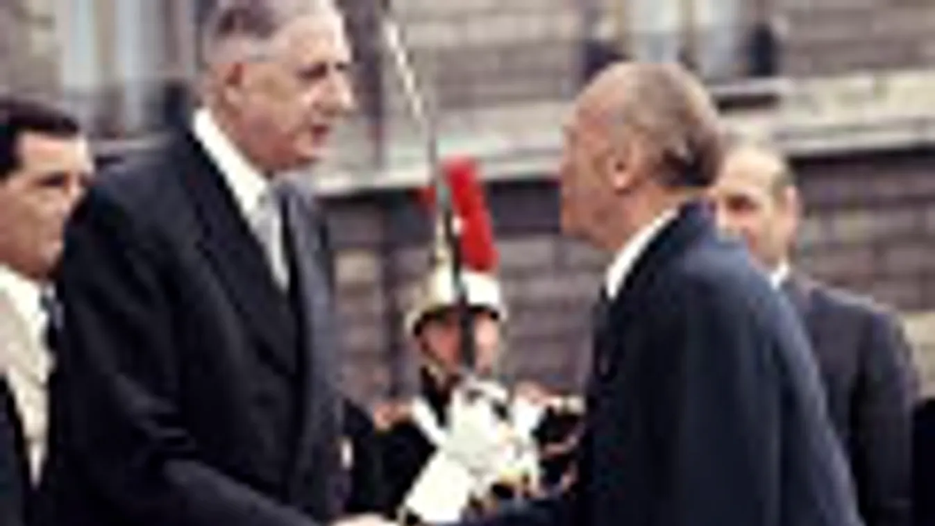 német-francia megbékélés, Konrad Adenauer és Charles de Gaulle 1962. nyarán az Elysee-palotánál