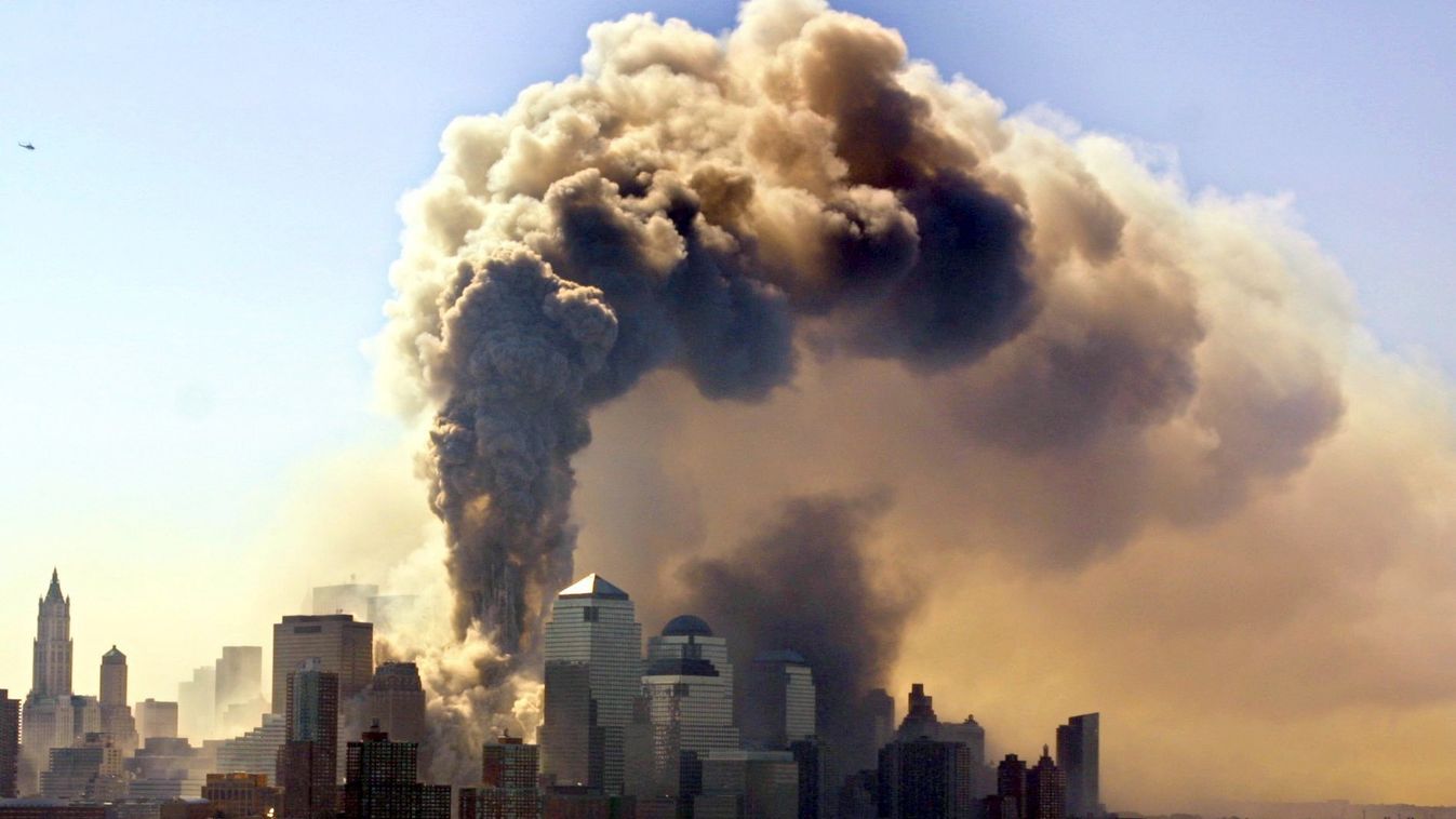 Terrorist attack: The World Trade Center collapses USA 