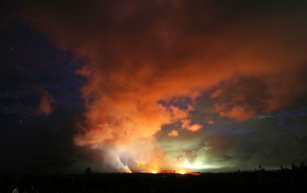 Hawaii Kilauea vulkánkitörés 