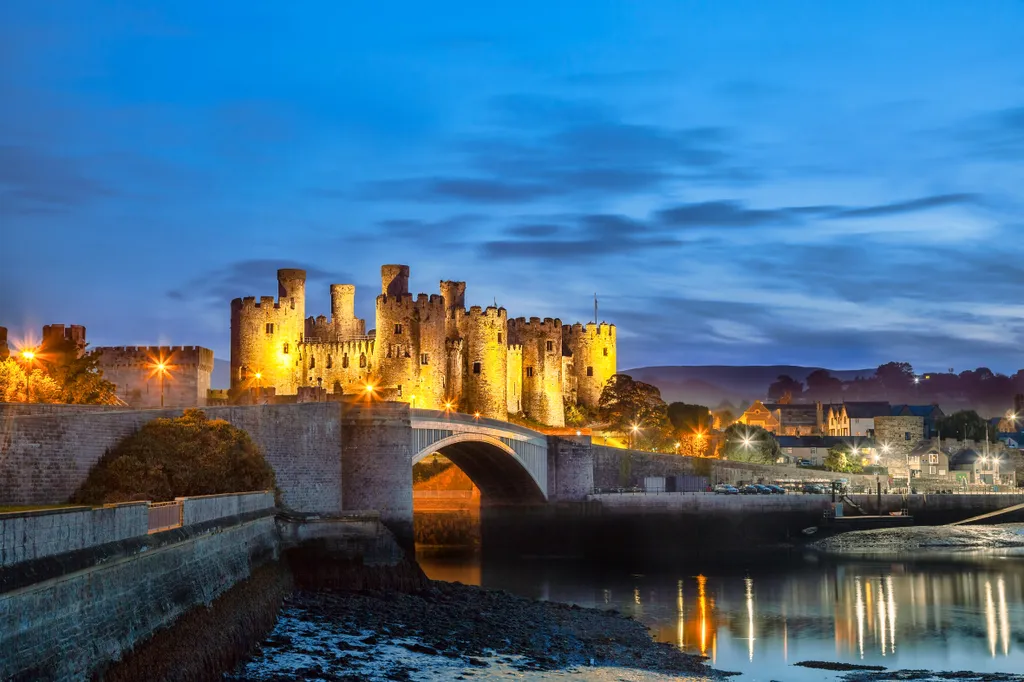 Conwy, Anglia, Wales, vár, erőd, 