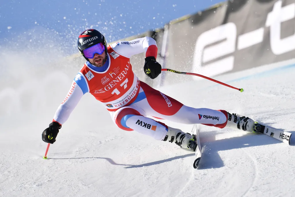 Alpine skiing: Men's Super G in Kitzbuehel 80th Hahnenkamm race. Sport Sports 19 season 2019 DOWNHILL database SP 20 Kitz 2020 skiers men Ski Alpin Alpine Skiing ACTIONS ACTIONS 