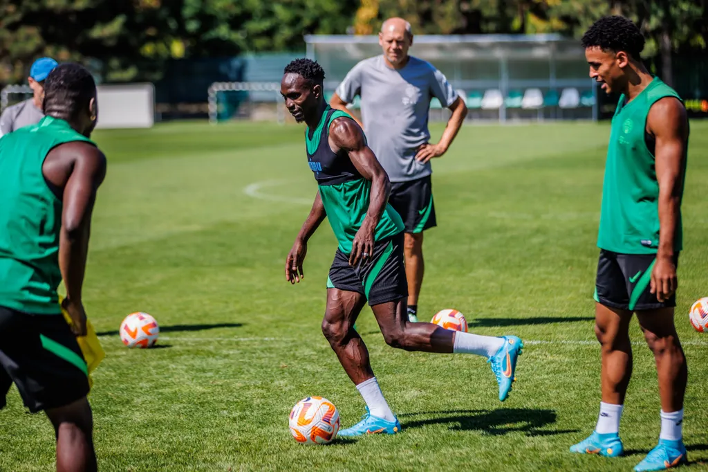 FTC, Ferencvárosi TC, Ferencvárosi Torna Club, labdarúgás, labdarúgócsapat, edzés, fradi edzés, 2022.08.17. 