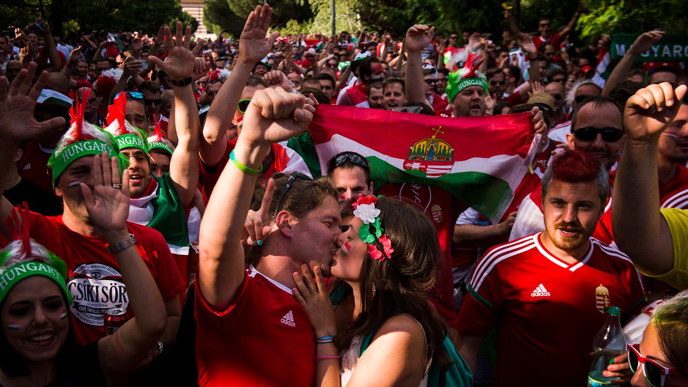 magyar szurkolók magyar fociválogatott csók toulouse 