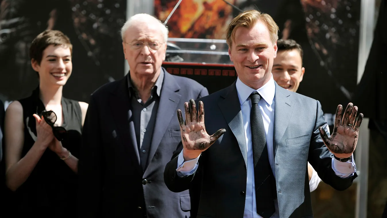 Christopher Nolan, Anne Hathaway, Joseph Gordon-Levitt, Michael Caine 
