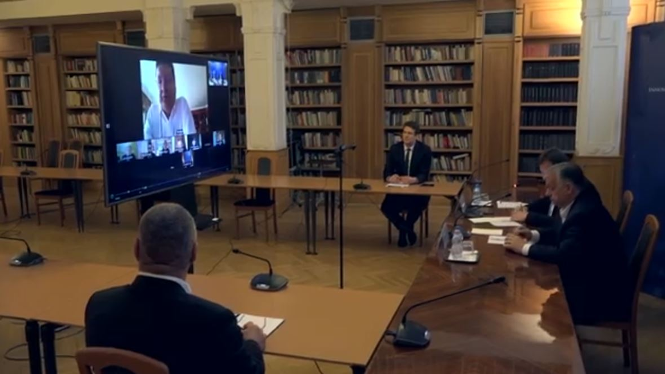 Orbán Vikotr, gazdaság, videókonferencia, koronavírus 