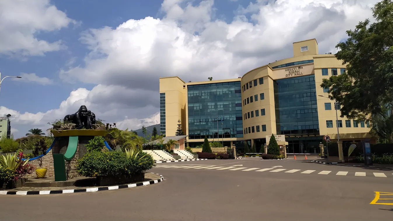 Kigali, Ruanda, városháza, 2022 