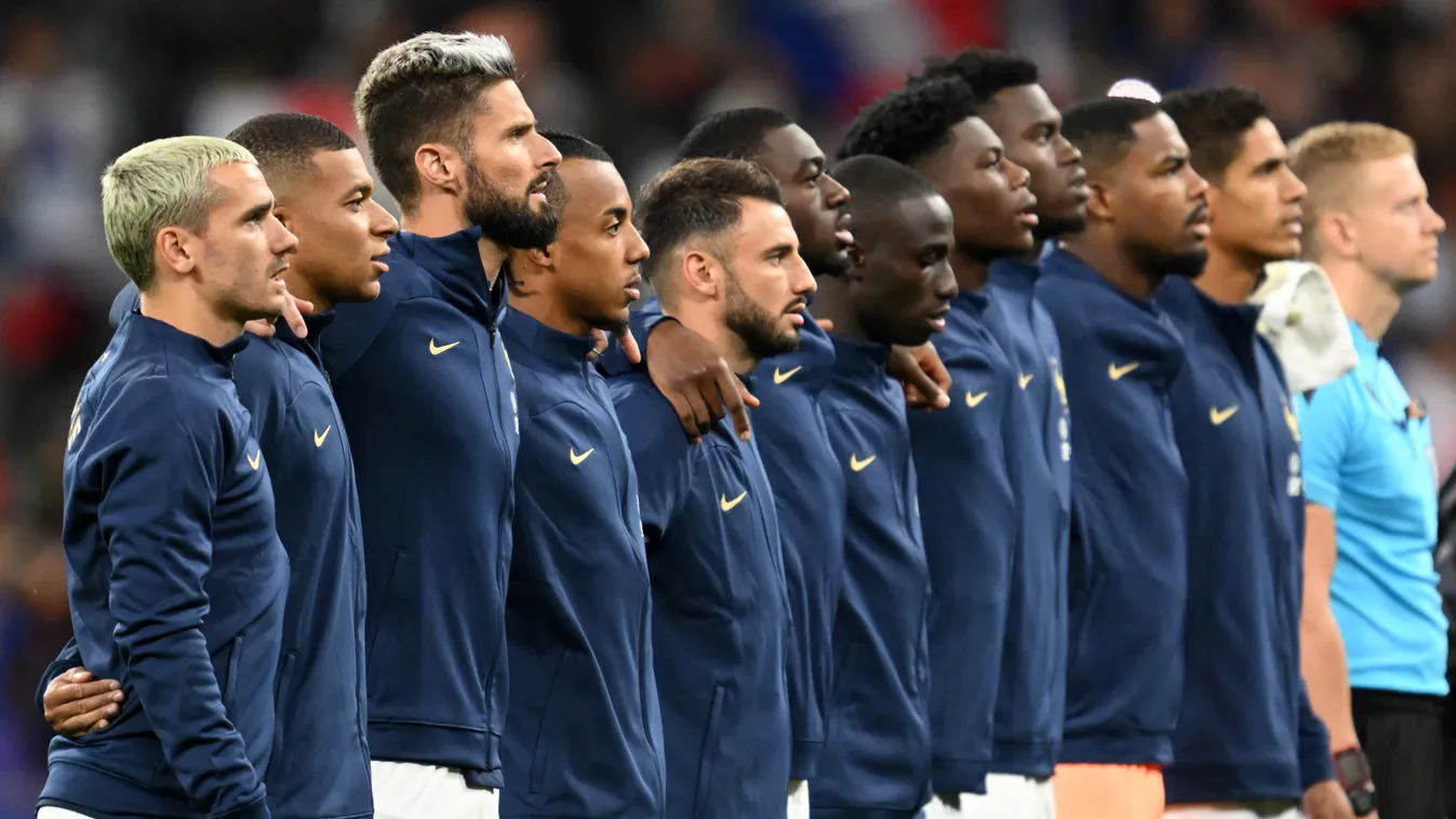 FOOTBALL - UEFA NATIONS LEAGUE - FRANCE vs AUSTRIA - 20220922 HOMMES MEN PARIS SEPTEMBRE Horizontal FOOTBALL NATIONAL ANTHEM SPORT 