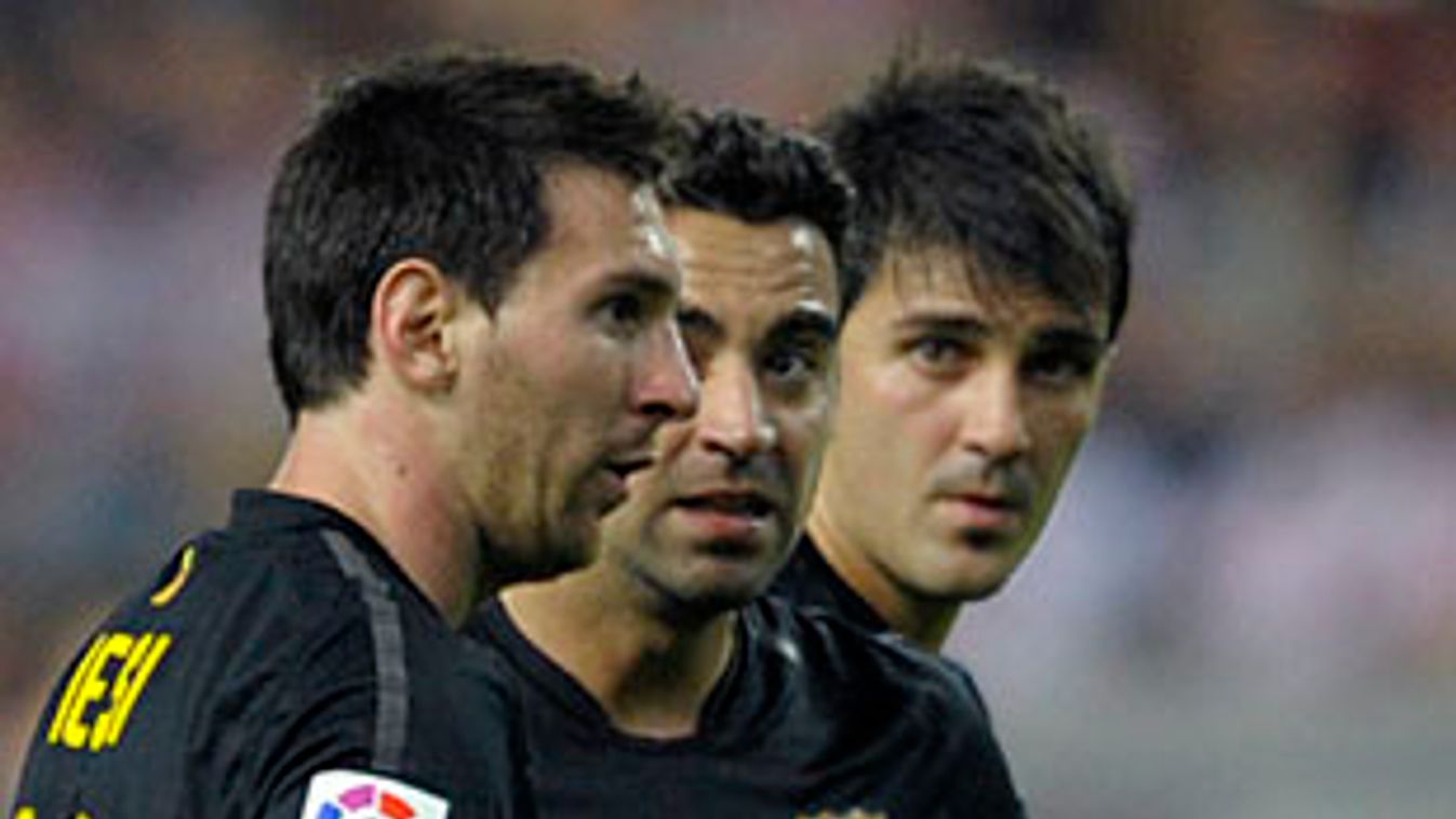 Barcelona, David Villa, onel Messi, Xavi Hernandez