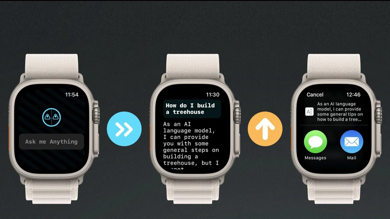 ChatGPT-alapú app az Apple Watch okosórán 
