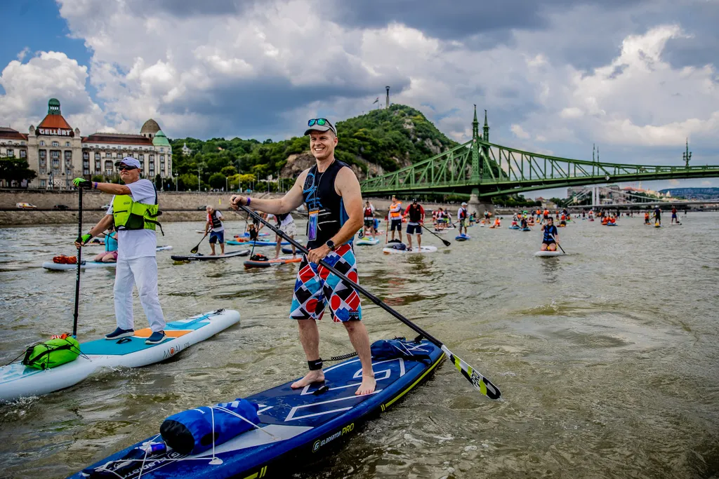 VII. Budapest SUP fesztivál, fesztivál, rendezvény, sup, Duna, Dunán, Budapest, evezés, evez, folyó, nyár, 2022 