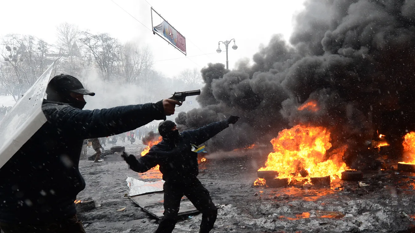 Tüntetés Ukrajnában, öt halálos áldozat Kijevben 