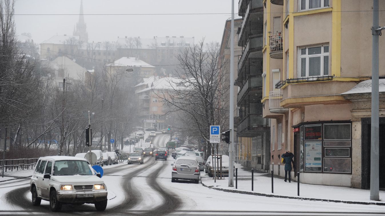 hó, tél, havazás Budapesten 