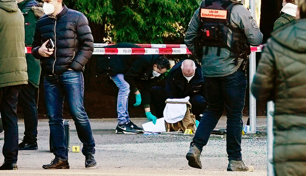 heidelberg, heidelbergi egyetem, lövöldözés, németország, 2022.01.24. 
 Amok run on university campus in Heidelberg with several people injured Education Universities --- Horizontal CRIME 