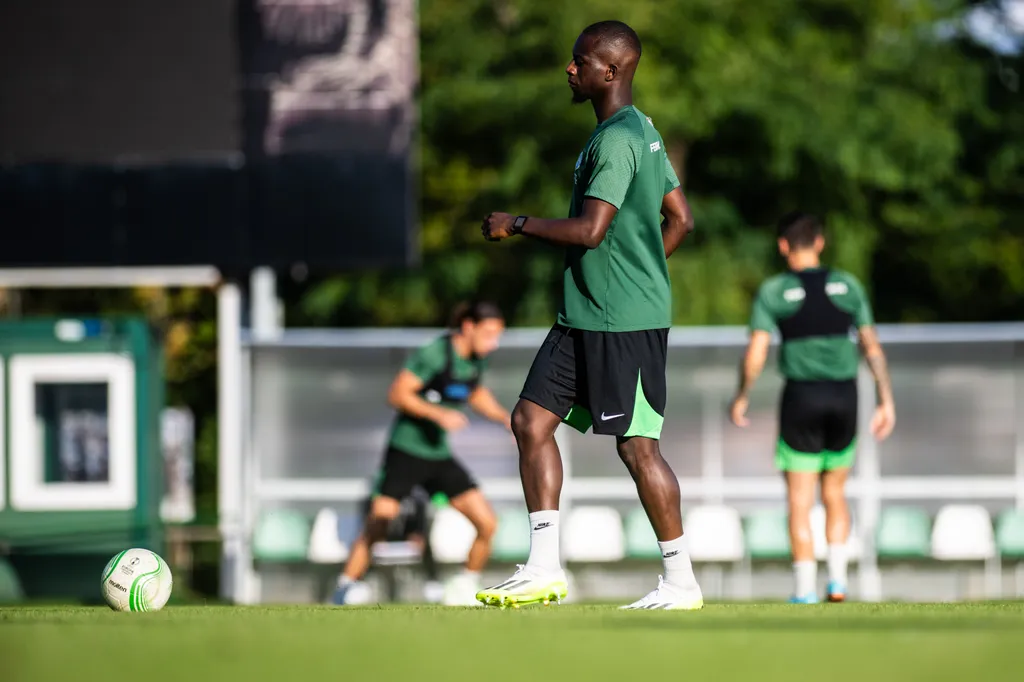 edzés, Fradi, FTC-MVM Sportközpont, Ferencváros, 2023. 09. 20., dejan sztankovics, Muhamed Besic 