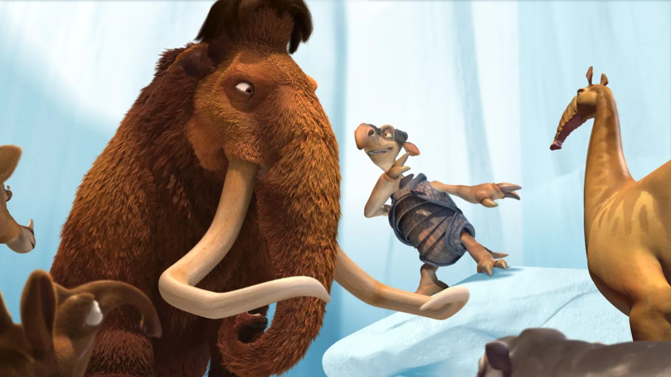 IA2 – 85		Manny the woolly mammoth (voiced by Ray Romano) gets some troubling news from Fast Tony (voiced by Jay Leno). Photo credit: Blue Sky Studios
ICE AGE THE MELTDOWN TM & © 2006 Twentieth Century Fox Film Corporation. All rights reserved. Not for sa