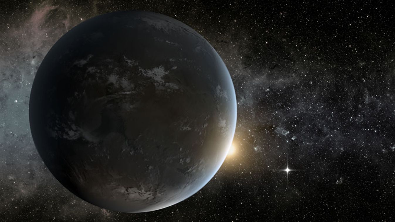 Kepler-űrtávcső, A Kepler-62f (előtérben) és 62e (legfényesebb csillagként) exobolygók