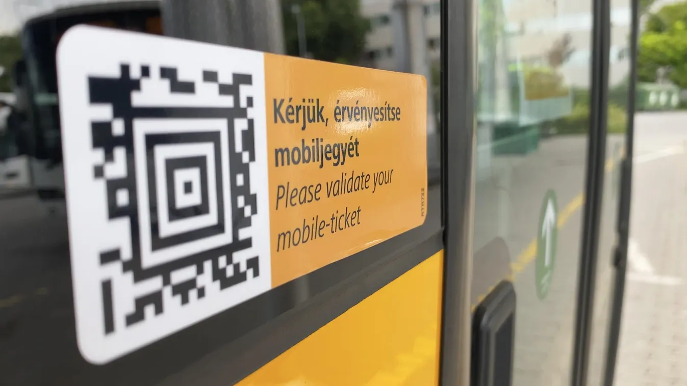 QR kód Volánbusz mobiljegy 