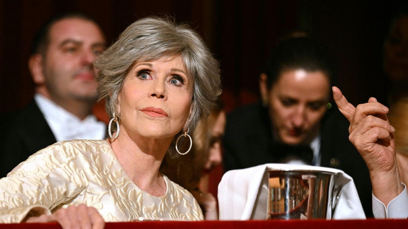 Jane Fonda, bécsi operabál, díszvendég, bécsi bál, 2023. 02. 16., Ausztria, Bécs, estély, bál 