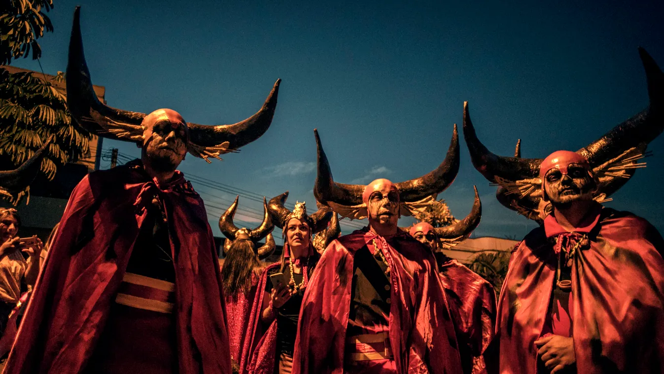 the Devil's Carnival, in Riosucio, Caldas department, Colombia, on January 5, 2019. - The Devil's Carnival -which runs from January 4 to 9 and takes place every two years- has its origins in the 19th century when the town of Riosucio was founded, followin