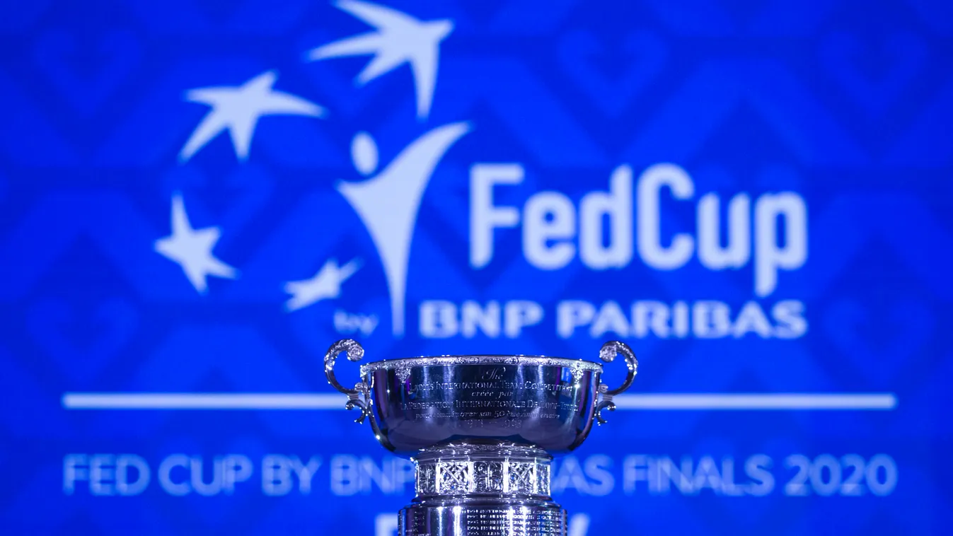 Fed Cup By BNP Paribas Finals Draw 2020 Budapest Hungary February 11 2020 11th February 2020 SPORT CEREMONY Fed Cup Draw Ceremony Fed Cup trophy draw ceremony Museum of Fine Arts Robert Szaniszló NurPhoto No People 