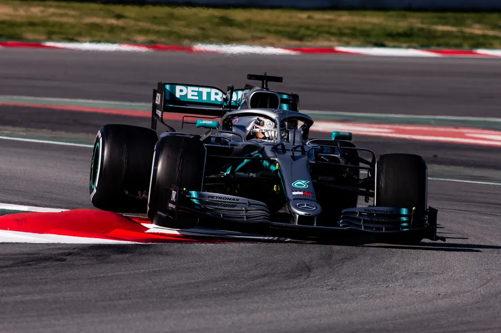 Forma-1, Lewis Hamilton, Mercedes-AMG Petronas, Barcelona teszt 7. nap 