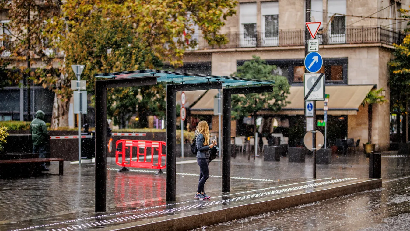 eső, időjárás, Budapest, rossz idő, 2023. 11. 03. 