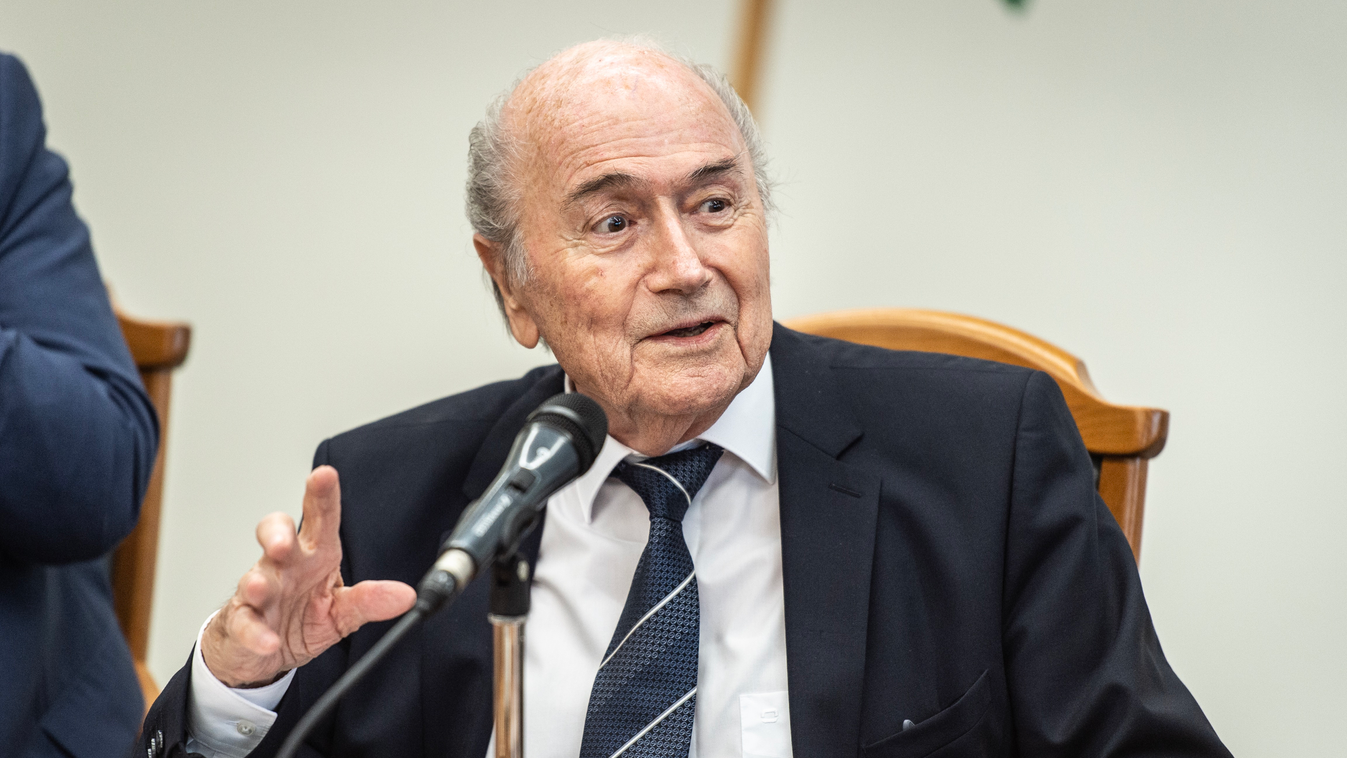 Joseph Blatter, Sepp Blatter, FIFA, előadás, Testnevelési Egyetem, TF, 2019.10.24. 
