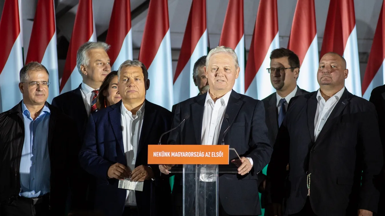 Önkormányzati választások 2019, Orbán Viktor, Tarlós István, Fidesz eredményváró, Bálna 