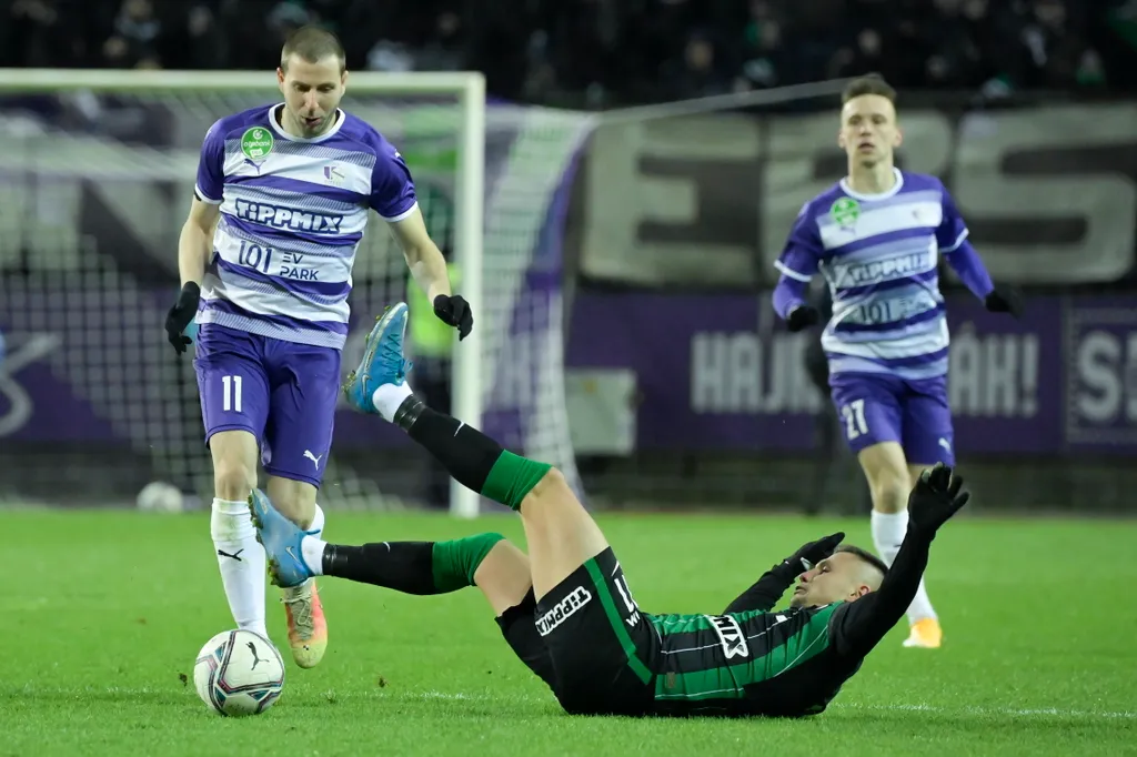 Labdarúgás, OTP Bank Liga, Újpest-Ferencváros 2022.01.30. 