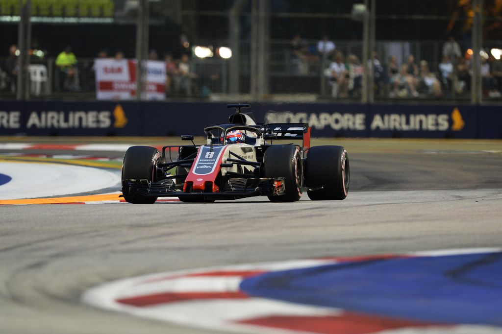 A Forma-1-es Szingapúri Nagydíj szombati napja, Romain Grosjean, Haas F1 Team 