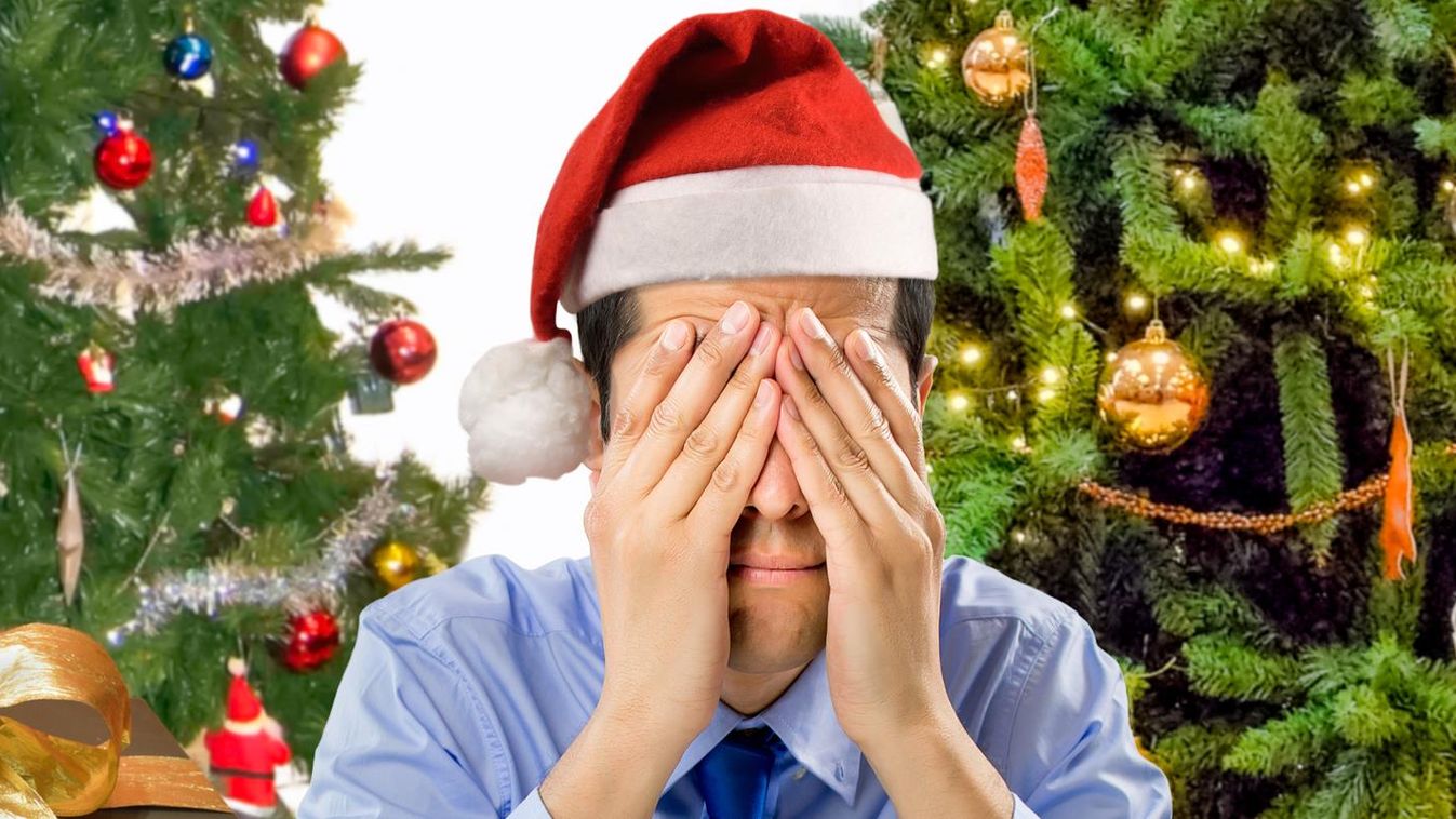 Christmas holiday stress Holiday Men Males Sale Celebration Facial Expression Santa Hat Sulking Adult Looking Commercial Activity Santa Claus Irritation Christianity Caucasian Ethnicity Hat One Person Frustration Failure Hopelessness Emotional Stress Sadn