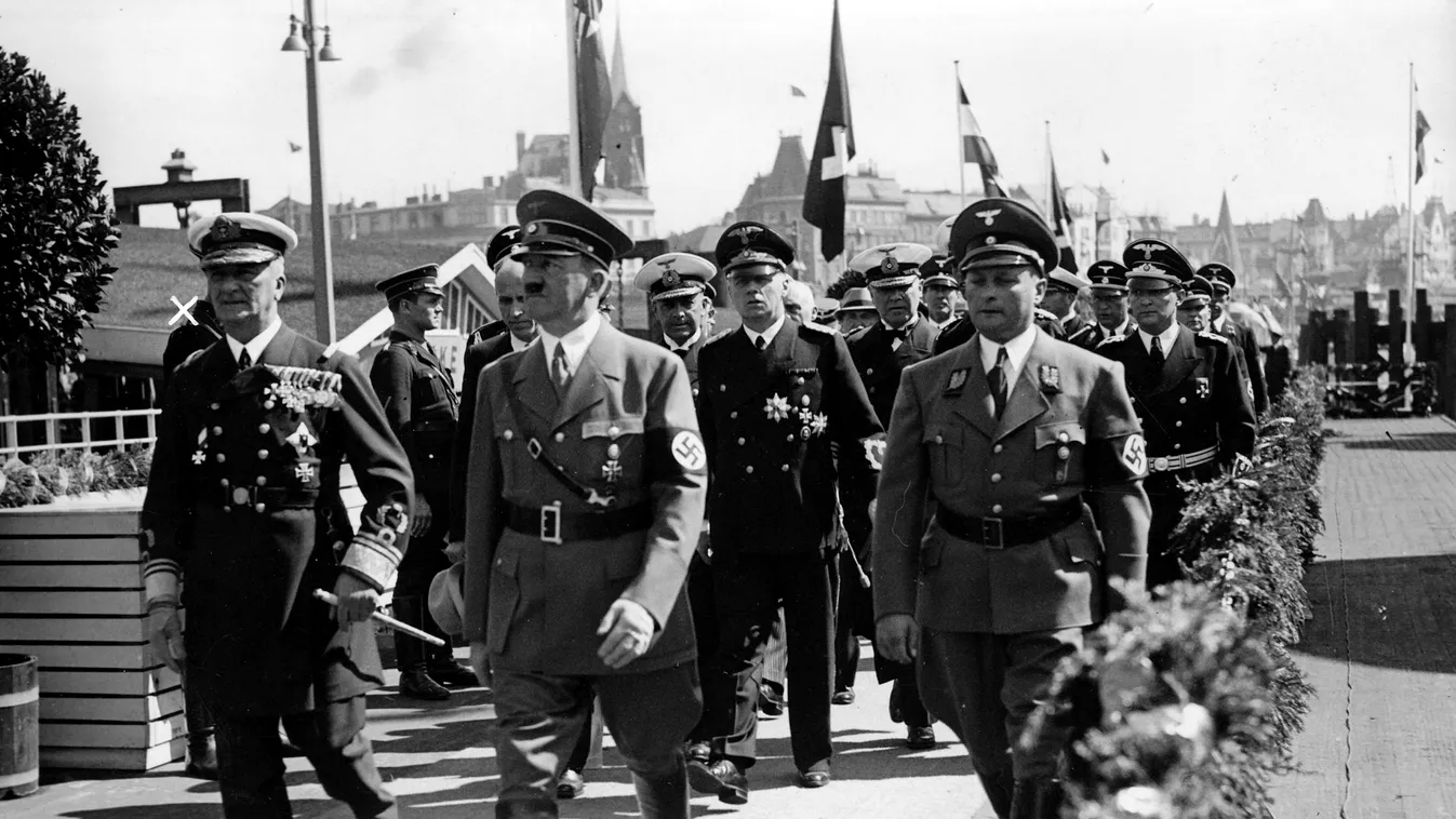 Horthy és Hitler tárgyalása Klessheimben, német megszállás 