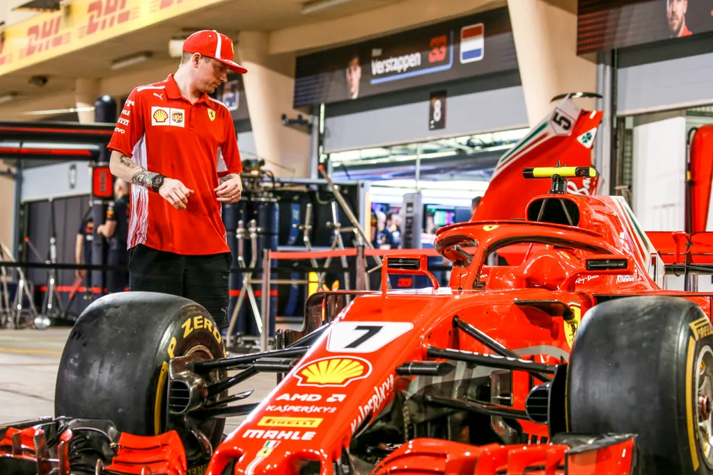 A Forma-1-es Bahreini Nagydíj pénteki napja, Kimi Räikkönen, Scuderia Ferrari 