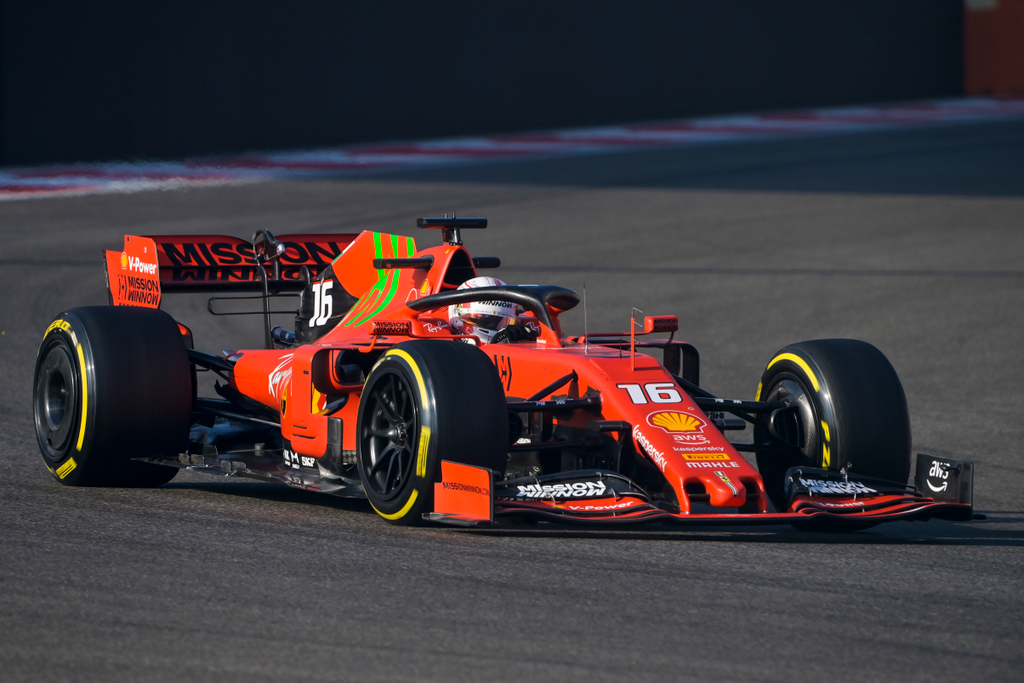Forma-1, Charles Leclerc, Ferrari, abu-dzabi tesztek 2021, első nap 