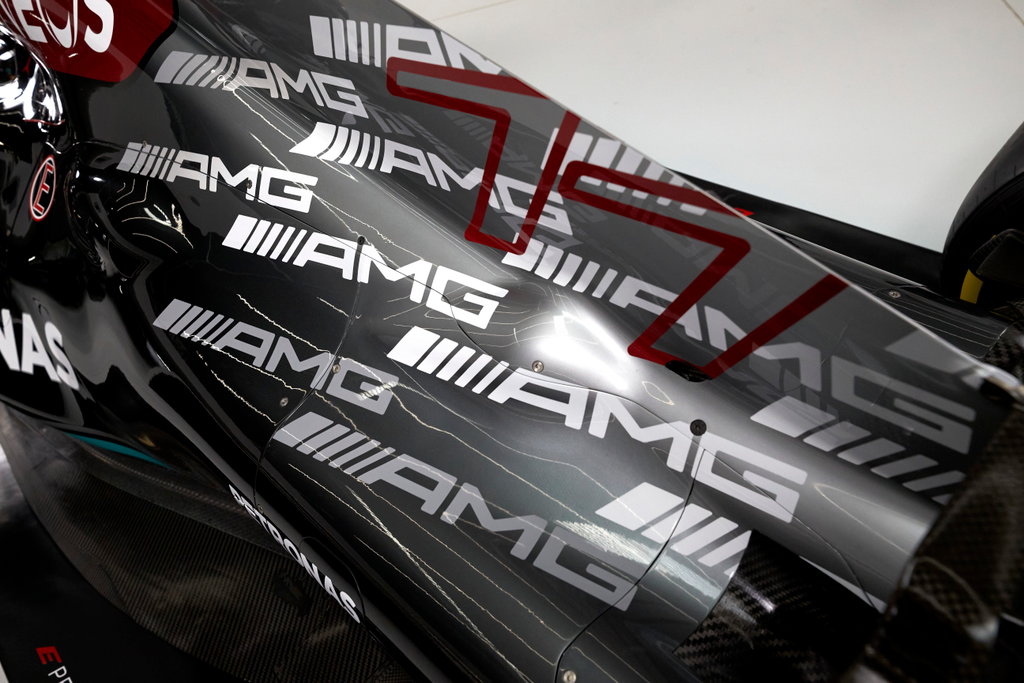 Forma-1, Mercedes W12, AMG logo 