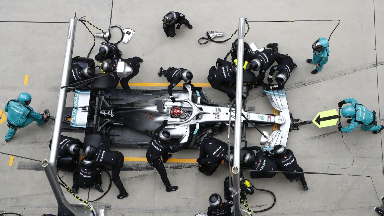 Forma-1, Lewis Hamilton, Mercedes-AMG Petronas, Kínai Nagydíj, kerékcsere, bokszkiállás 