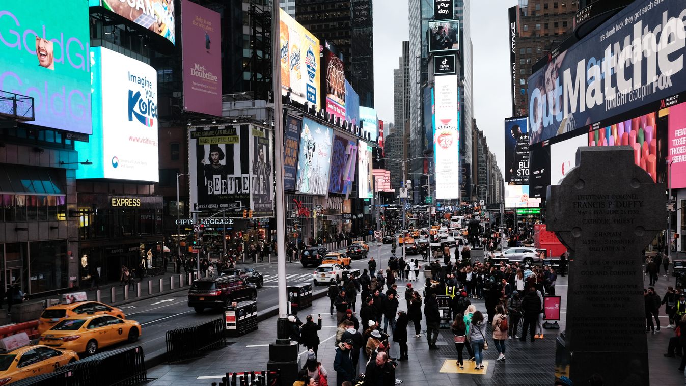 New York, Times Square, koronavírus 
