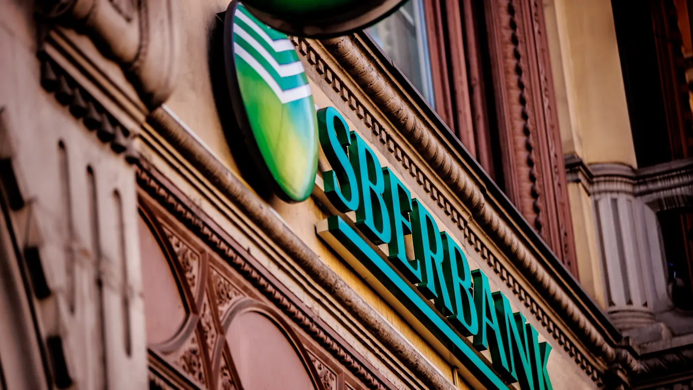 Sberbank, logó, Budapest, Rákóczi út 7, illusztráció 
